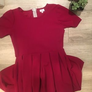 LuLaRoe | Burgundy Amelia Dress